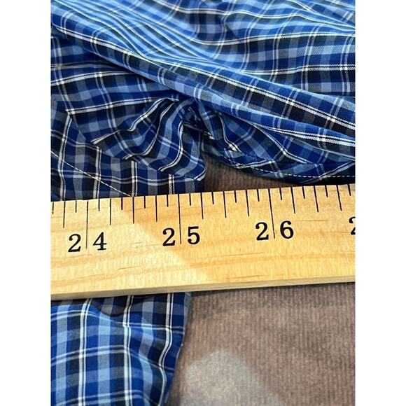 Ralph Lauren Men's Blue Classic Fit Check Short Sleeve Button-Down Shirt Size L - Picture 8 of 8